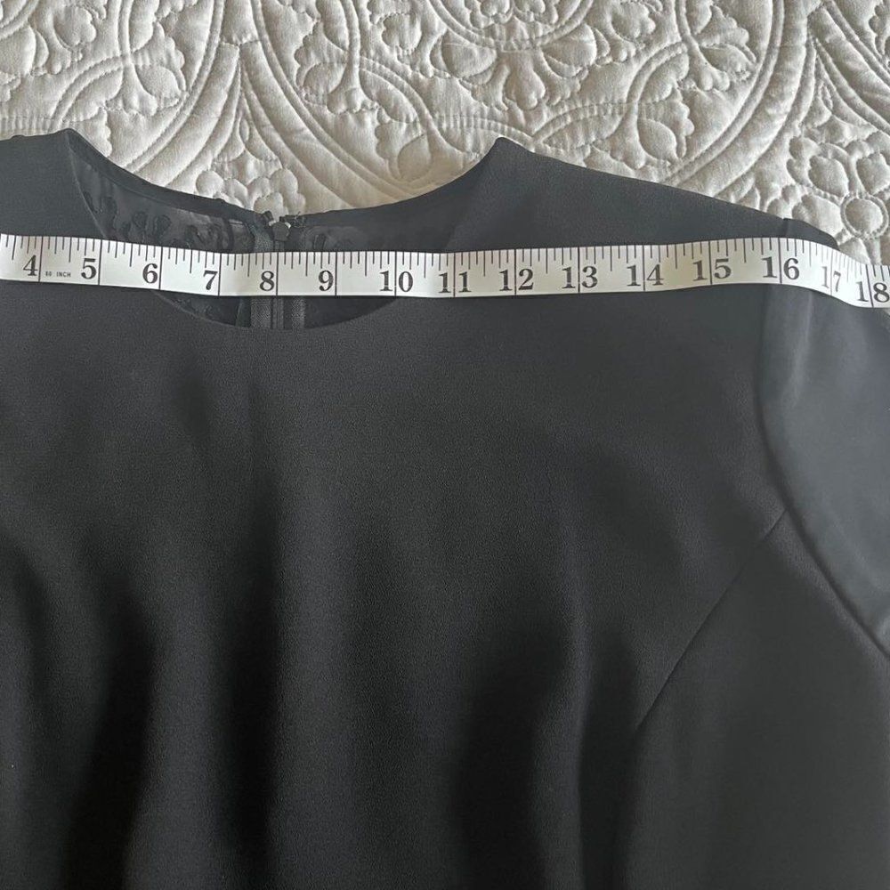 DONNA MORGAN black Beaded Lined Short Sleeve dress size 12P - Picture 14 of 16